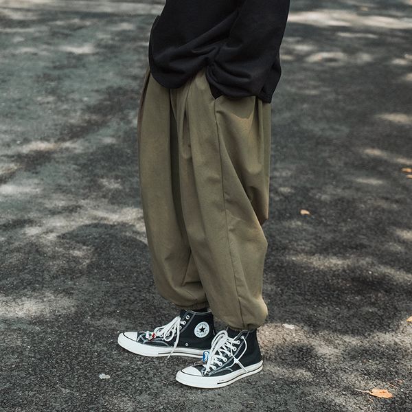 

streetwear hip hop сыпучие wide багги cross cargo khaki camo черный jogger pant японский мужчины плюс размер строки waistband гарем track, Black