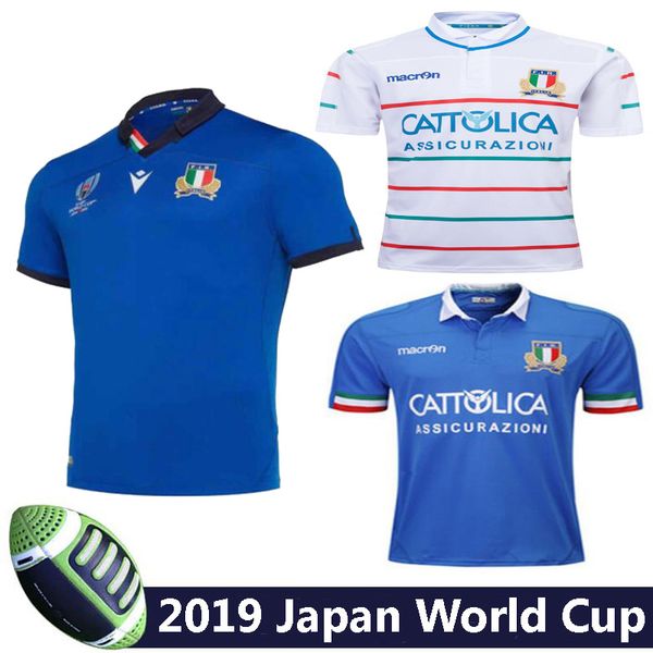 

2019 italy home blue away white rugby jerseys fir shirt italia national team abbigliamento da calcio italy league jersey size s-3xl, Black;yellow