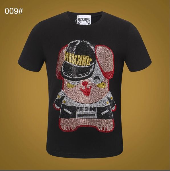 

new pp balr designer t-shirt hip hop solid color men's designer t-shirt cute bear brand men's women's short-sleeved large siz, White;black