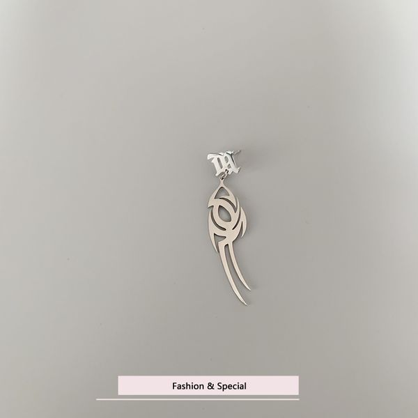 

fashion men women metal hollow designation earings studs earrings party punk earring jewelry long earrings, Golden;silver