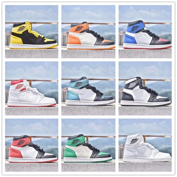 

2018 jumpman 1 what the white red green for 1s basketball shoes men women designer sneakers size 36-46