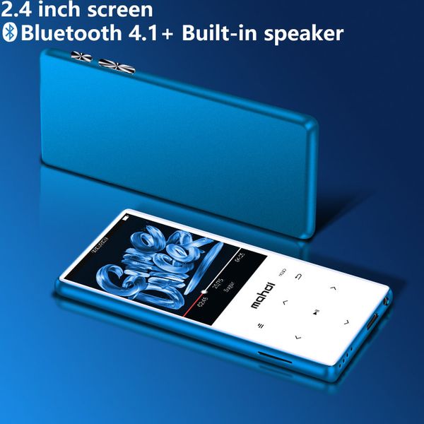 

metal bluetooth 4.1 sport mp3 player portable audio 16gb with built-in speaker fm radio e-book record ape flac music player