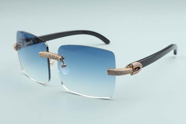 

micro-pave lenses temples large square black buffalo diamonds sunglasses horn natural 2020 sale l-3524012-b, size:56-18-140mm msjvm, White;black