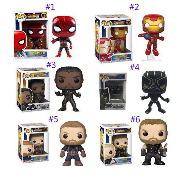 2019 2019 Funko Pop Avengers Endgame Figure Doll Toys New Kids Avengers 4 Iron Man Spiderman Thor Captain America Black Panther Figure Toy C21 From