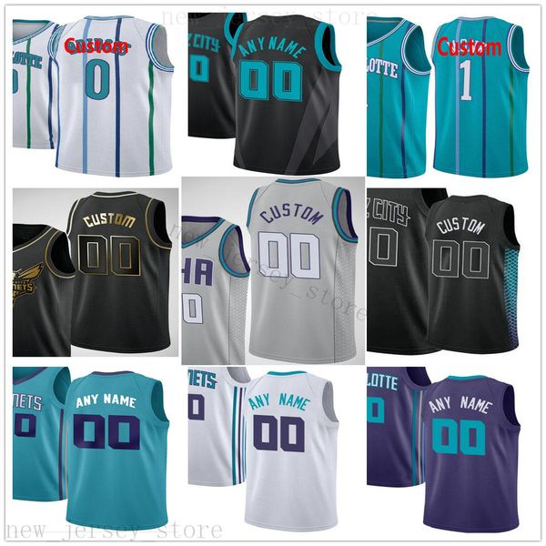 

Пользовательские Печатные Трикотажные Изделия CharlotteHornetsBasketball Высшего Качества 2020 Зеленый Белый Черный Золотой Джерси. Сообщение любой номер и имя в заказе