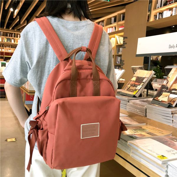 

2020 new korean version of the shoulder bag women's casual fashion simple small fresh campus backpack ladies