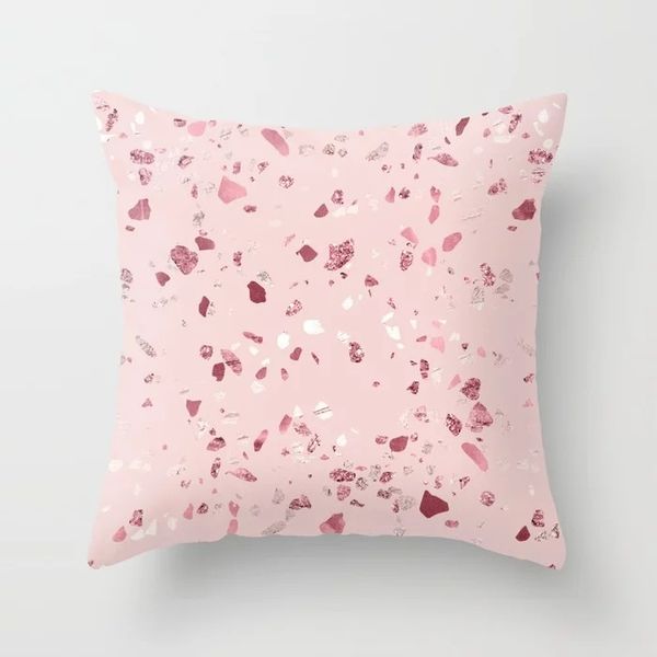 Hot Pink Wind Minimalist Ins Pillow Cover Pillowcase By Car Sofa