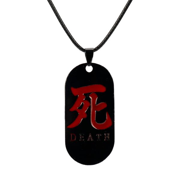 

новый панк хип-хоп игра sekiro shadows die twice death logo ожерелья нержавеющая сталь cool dog tag кулон для поклонников женщин и мужчин, Silver