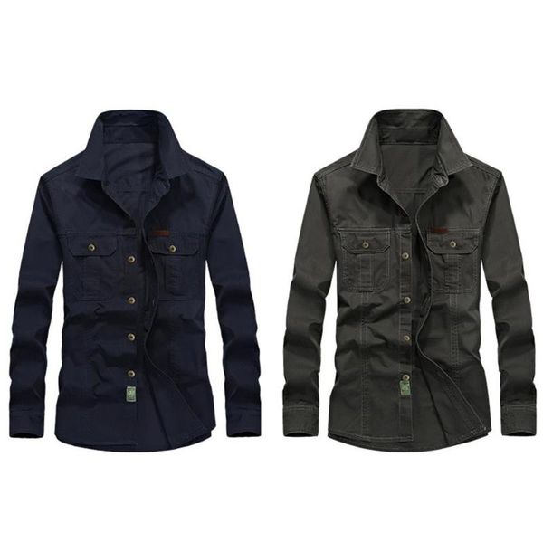 

plus size men casual solid color long sleeve turndown collar blouse work shirt men's western denim fashion shirt s-lim casual cl, White;black