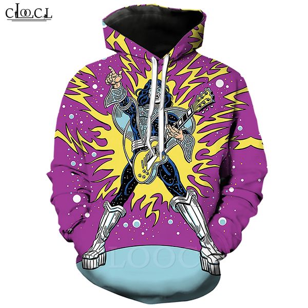 

new style heavy metal rock kiss band hoodies men women 3d print long sleeve pullovers casual hooded sweatshirt coat, Black