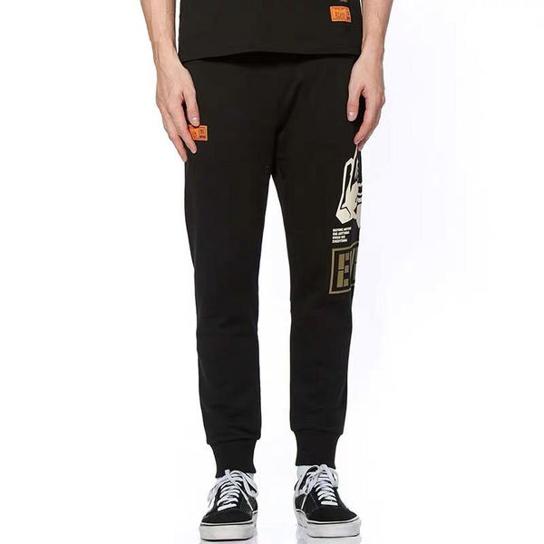 

evisu mens new прибытия mens конструктора высокого качества кальсоны людей способа вскользь fs спортивные штаны hip hop мужские дизайнерские, Black