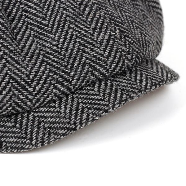 

fashion herringbone tweed gatsby newsboy cap men wool ivy hat golf driving flat cabbie flat berets hat, Blue;gray