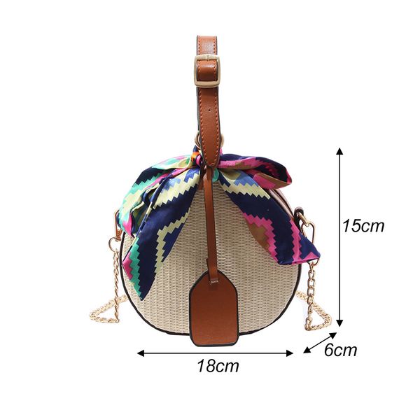 

beach bag women hangbags summer small sac ladies round weaving handbag sac a main handle bags women cross-body shoulder bag