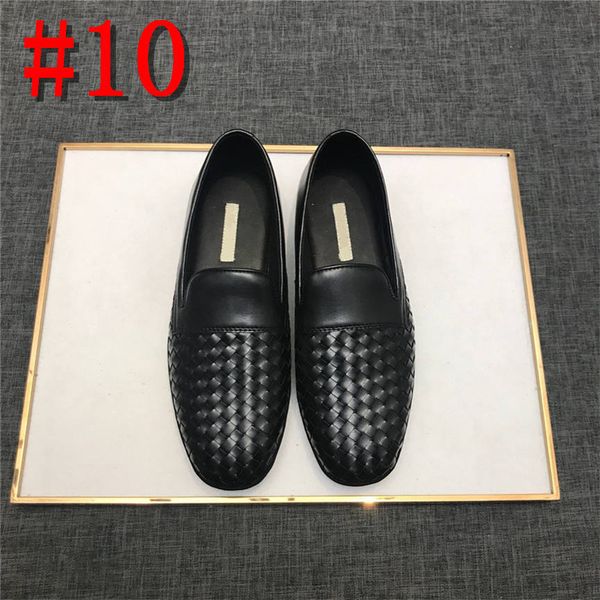 

new style luxury soft leather men leisure dress shoe part doug shoes metal buckle slip-on famous brand man lazy falts loafers, Black