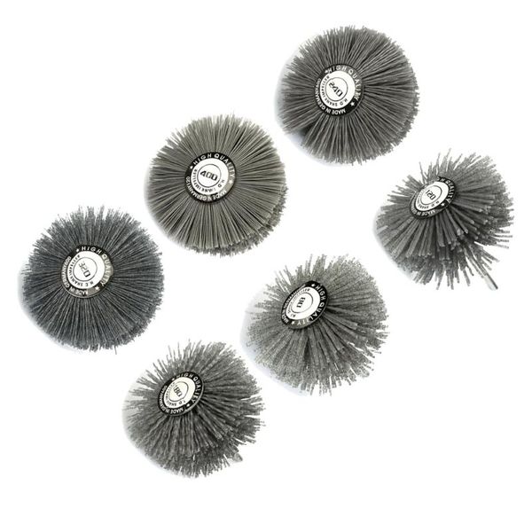 

80mm power tool pad grinding head nylon fiber polishing wheel brushes 80-600grit