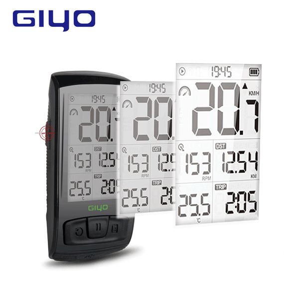 

giyo wireless bicycle computer mount holder bluetooth 4.0 speedometer speed/cadence sensor waterproof road cycling bike computer
