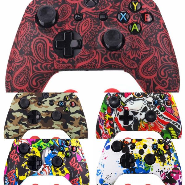 

cwxse for xbox housing controller one replacement front case shell handle side cover rear grip halo 5 guardians limited edition