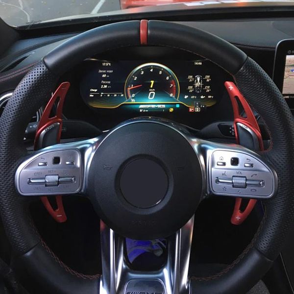

алюминий рулевого колеса автомобиль переключение paddle shifter extension для нового amg a45 c63 s63 gla45 2015-2019 моделирования