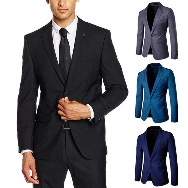 

м-5xl свободного покроя блейзер мужчины мода плюс размер бизнес тонкий fit jacket подходит мужественный blazer кнопка пальто костюм мужской, White;black