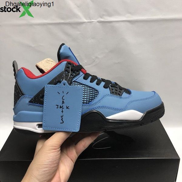 

travis scots 4s 2020 new arrived 4 sports shoes for men fashion athletic basketball shoe mens trainer sneakers men running shoes, Black