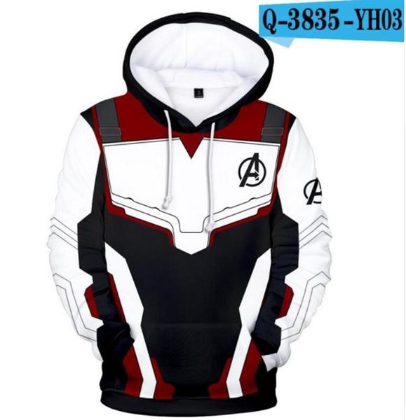 

spring autumn clothes kids endgame quantum realm 3d printed cartoon hoodies sweatshirt boys girls casual sports tees, Black