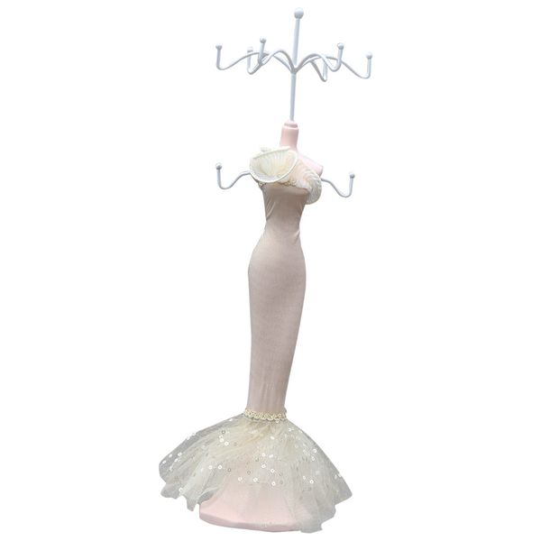 

mannequin jewelry display stand rack holder hanging rack showing home decor, Black;white