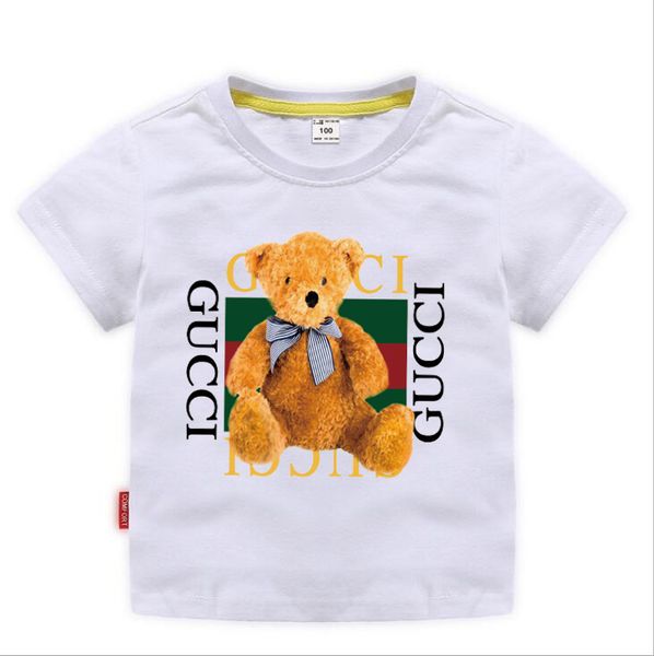 

2019 new designer brand 2-8t years old baby boys girls t-shirts summer shirt children tees kids shirts clothing, Blue