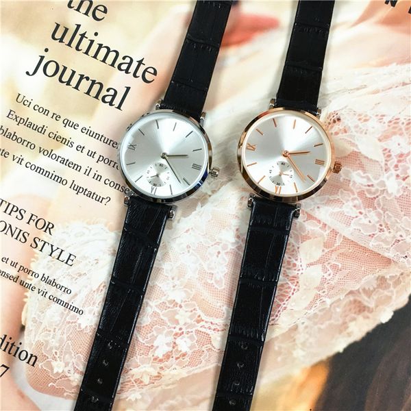 

classic women man watch fashion lover wartch genuine leather fashion lover quartz clock rhinestone box drop shipping, Slivery;brown