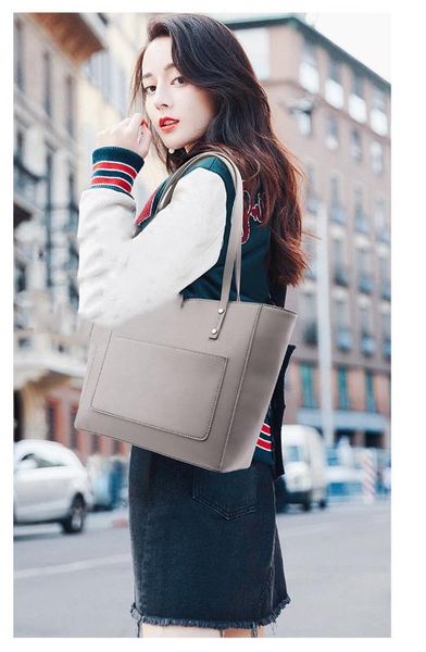 

new classic fashion simple female bag korean version of the simple and elegant shoulder bag ladies large capacity handbag