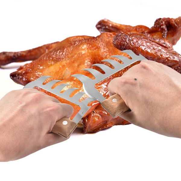 

1pc мясо handler медведь лапка bbq вилы измельчение натяжение гриль инструменты кухня инструмент a