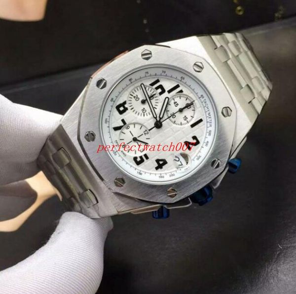 

классическая серия высокое качество часы vk кварцевый хронограф рабочий белый циферблат корпус из нержавеющей стали случайные мужские спорти, Slivery;brown