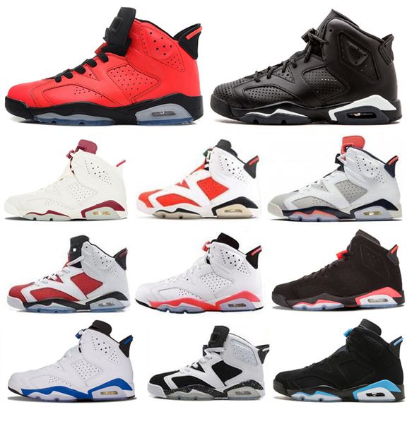 

6 6s infrared mens basketball shoes 6s unc angry bull marron alternate black cat oreo sport blue men 6 olympic sneakers sport shoes