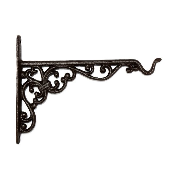 

cast iron hanger wrought iron garden hook flower pots basket wall hanger bracket with expansion screw