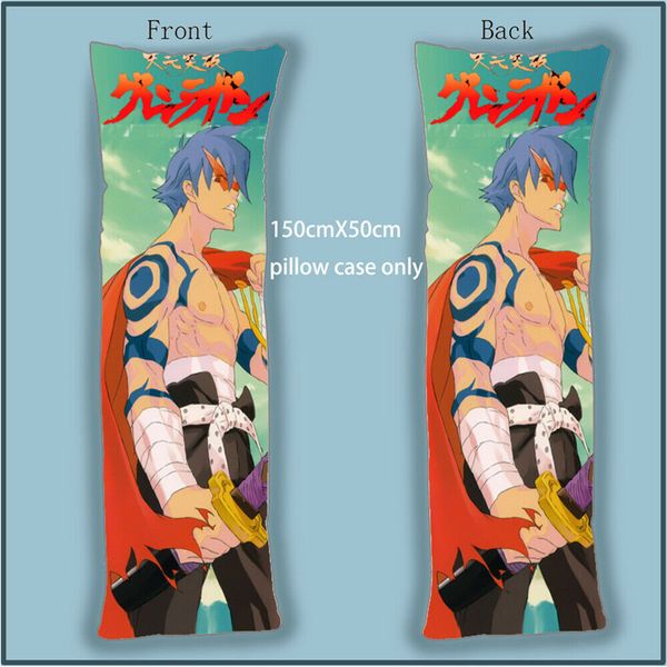 

dakimakura body pillow case cover tengen a gurren lagann simon kamina anime pillowcases home decoration