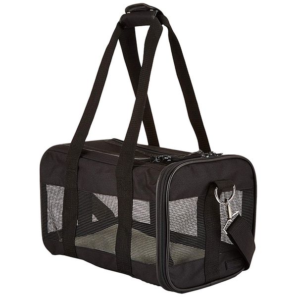 

soft side pet travel backpack breathable pet bag car bag