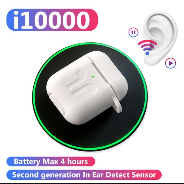 

I10000 tw earphone mart en or wirele pop up air2 with qi wirele charging bluetooth 5 0 earbud pk i30 i60 i200 i500 i800 i9000