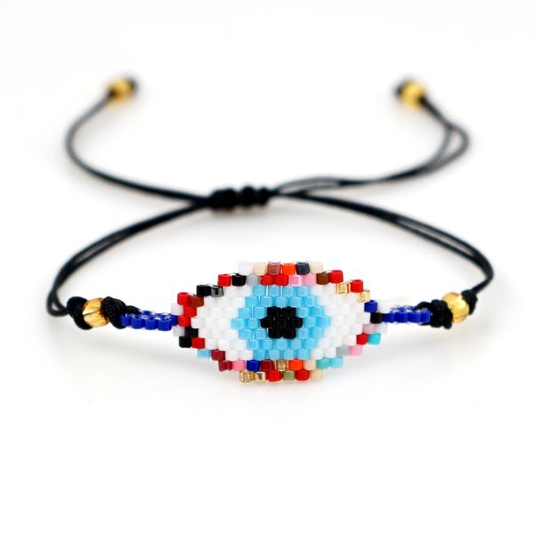 

go2boho miyuki evil eye bracelet boho chic pulseras mujer moda 2019 beads bracelet women jewelry new armband femme handmade gift, Golden;silver