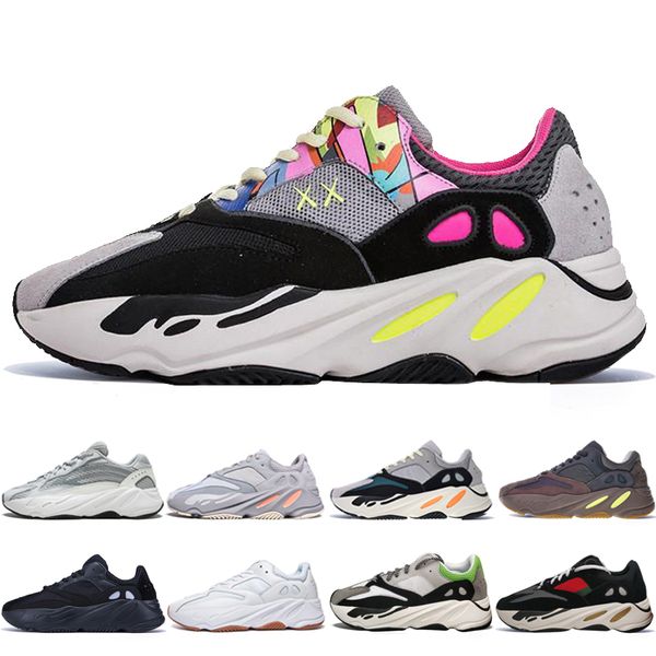 

kanye west 700 static 3m mauve inertia 700s wave runner mens running shoes for men women athletic sports sneakers designer boots, White;red