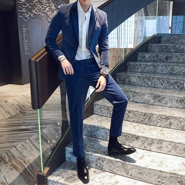 

velvet suit mens slim fit elegant suits for mens 2 piece luxury black tuxedo blue dress casual suits for prom social, White;black