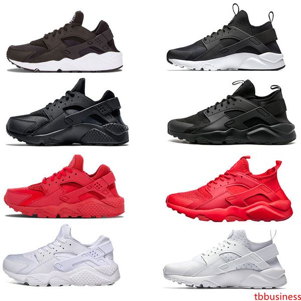 

huarache 1 4 iv classical all white and black huaraches shoes men women sneakers running shoes size 36-45 online sale