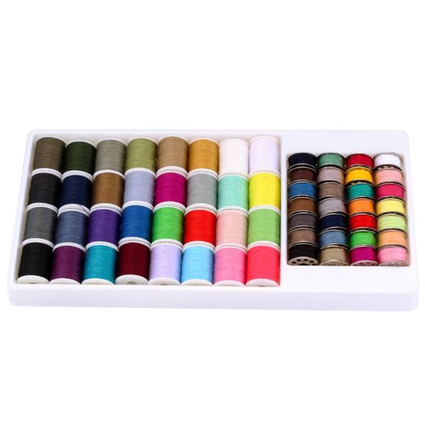 

60pcs household thread spools set hand sewing thread sewing machine for embroidery quilting costume design (mixed colors, Black;white