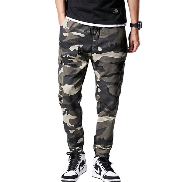 

мужчины моды военных штаны multi-кармана багги комбинезоны камуфляж мужчина большой и высокий хлопок 8xl брюки эластичного пояс streetwear p, Black