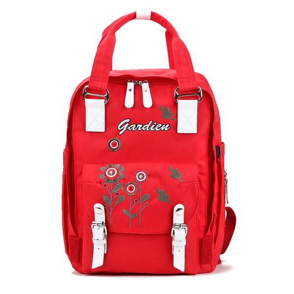 

large capacity mummy bag multifunction baby stroller bag embroidered maternity backpack for nappy organizer diaper bags 25*12*35