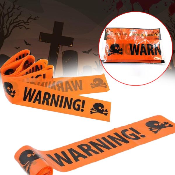

warning tape signs halloween garden props decoration decors plastic products