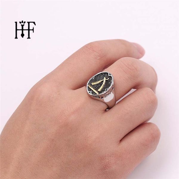 

drop ship ring men size 8~13 cool barber razor ring zinc alloy jewelry golden silver gothic barber