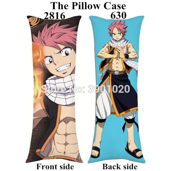 

anime fairy tail natsu long body pillowcover cartoon no game no life pillow case custom