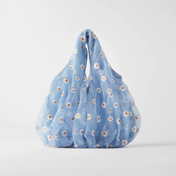 

women bag floral printed chiffon handbag