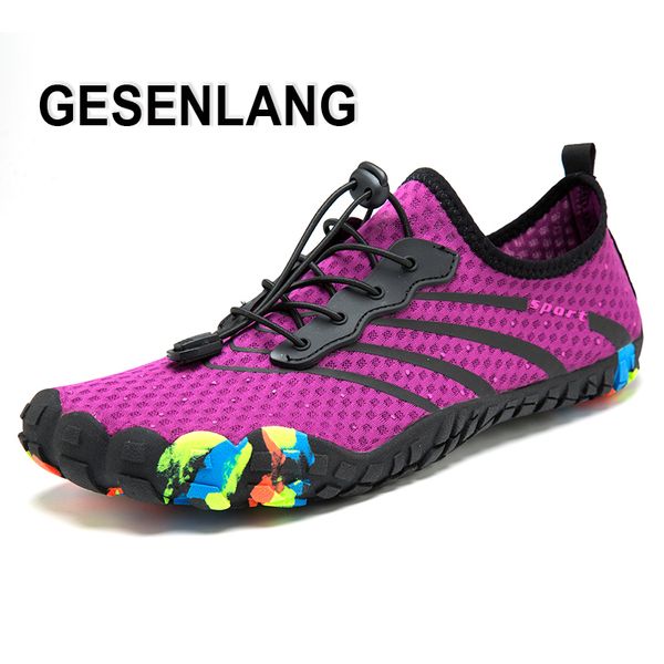 

women's barefoot sport water shoes 2019 summer swimming diving five fingers sneakers quick drying light beach walking aqua shoes