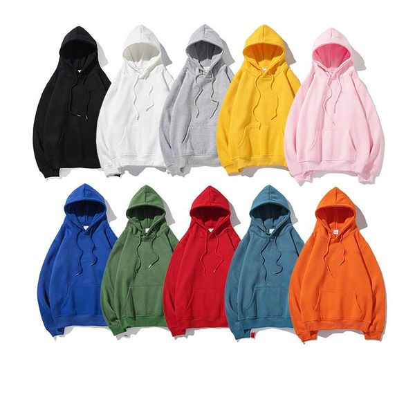

new fashion hoodie men women champ sweatshirt size s-xxl 10color cotton blend designer hoodie pullover streetwear clothing wy01, Black