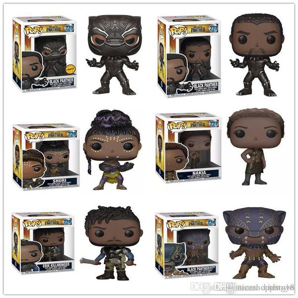

pretty store classical 4 stlye funko pop black panther vinyl action figure with box #211 collectible toy popular gift good quality sell